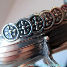 Load image into Gallery viewer, Pair of Norwegian Silver Viking Ship Salt Cellars with Clear Glass Liners
