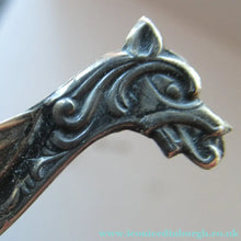 Load image into Gallery viewer, Pair of Norwegian Silver Viking Ship Salt Cellars with Clear Glass Liners
