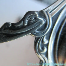 Load image into Gallery viewer, NORWEGIAN SILVER: Pair of Matching Viking Ship Salt Cellars. With Original Clear Glass Liner &amp; Later Additional Spoons
