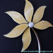 Load image into Gallery viewer, Vintage Mid Century NORWEGIAN Silver Enamel Flower BroocH by AKSEL HOLMSEN

