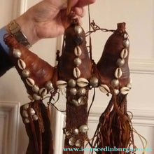 Load image into Gallery viewer, Early 20th Century Antique Camel Halter or Headdress. Leather Tassels and Shells
