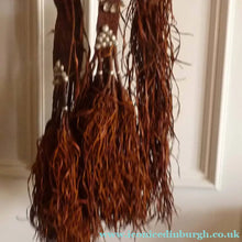 Load image into Gallery viewer, Early 20th Century Antique Camel Halter or Headdress. Leather Tassels and Shells
