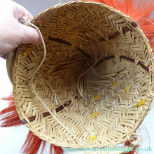 Load image into Gallery viewer, Vintage / Antique Nagaland Naga Woven Helmet Decorated with Goat Hair and Tusks
