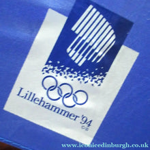 Load image into Gallery viewer, Norwegian 1994 Winter Olympics Souvenir Umbrella Lillehammer
