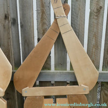 Load image into Gallery viewer, PAIR of Quirky Vintage Wooden Jumper Stretcher Frames with Moveable Limb Sections
