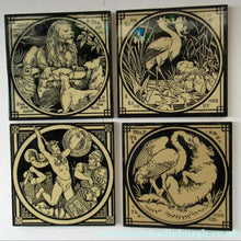 Load image into Gallery viewer, Moyr Smith Tile. Early History of England Series Galcactus 1870s 
