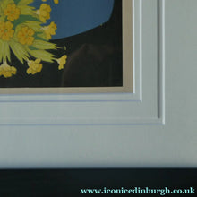 Load image into Gallery viewer, COWSLIPS. Original 1920s Colour Woodcut by John Hall Thorpe

