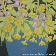 Load image into Gallery viewer, COWSLIPS. Original 1920s Colour Woodcut by John Hall Thorpe
