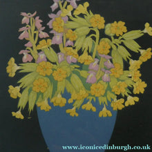 Load image into Gallery viewer, COWSLIPS. Original 1920s Colour Woodcut by John Hall Thorpe
