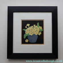 Load image into Gallery viewer, Original 1920s Colour Woodcut by John Hall Thorpe (1874 - 1947) PRIMROSES. Pencil Signed 
