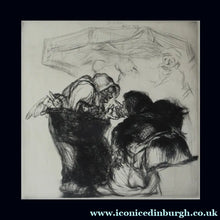 Load image into Gallery viewer, ORIGINAL 1920s Etching &amp; Drypoint by EDMUND BLAMPIED (1886 - 1966). The Market Argument. Signed in ink
