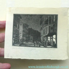 Load image into Gallery viewer, 1920s Wood Engraving by Gwen Raveret The Barber's Shop France

