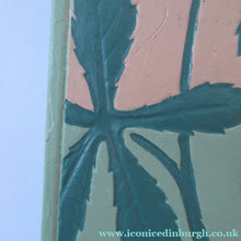 Load image into Gallery viewer, ORIGINAL 1930s Art Deco Plaster Wall Plaque. Hand Painted Image of a Reindeer
