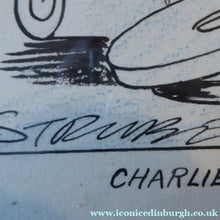 Load image into Gallery viewer, Original Pen Cartoon for Sale by Sidney Strube. Charlie Chapin as the Great Dictator
