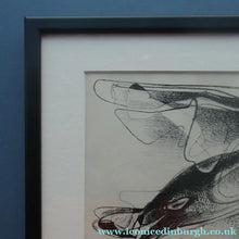Load image into Gallery viewer, 1940s German Lithograph by Curt Lahs (1893- 1958). "Flying Bird". Pencil Signed
