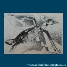 Load image into Gallery viewer, ORIGINAL 1940s German Lithograph by Curt Lahs (1893- 1958). ’Flying Bird’. Pencil Signed - International Art
