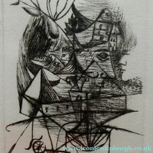 Load image into Gallery viewer, 1940s German Etching by Heinz Trokes (1913 - 1977). Pencil Signed
