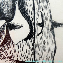 Load image into Gallery viewer, ORIGINAL 1940s German Lithograph by Mac (Max) Zimmermann (1912 - 1995). "Zwei Figuren" Pencil Signed
