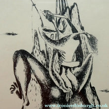 Load image into Gallery viewer, ORIGINAL 1940s German Lithograph by Mac (Max) Zimmermann (1912 - 1995). "Zwei Figuren" Pencil Signed
