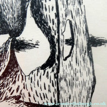 Load image into Gallery viewer, ORIGINAL 1940s German Lithograph by Mac (Max) Zimmermann (1912 - 1995). "Zwei Figuren" Pencil Signed
