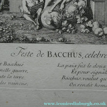 Load image into Gallery viewer, Original Antique FRENCH Etching by Claude Gillot (1673 - 1722). The Feast of the Bacchus

