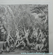 Load image into Gallery viewer, Original Antique FRENCH Etching by Claude Gillot (1673 - 1722). The Feast of the Bacchus
