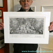 Load image into Gallery viewer, Original Antique FRENCH Etching by Claude Gillot (1673 - 1722). The Feast of the Bacchus
