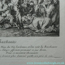 Load image into Gallery viewer, Original Antique FRENCH Etching by Claude Gillot (1673 - 1722). The Feast of the Bacchus
