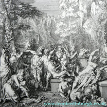 Load image into Gallery viewer, Original Antique FRENCH Etching by Claude Gillot (1673 - 1722). The Feast of the Bacchus
