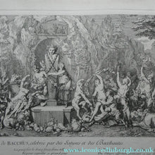 Load image into Gallery viewer, Original Antique FRENCH Etching by Claude Gillot (1673 - 1722). The Feast of the Bacchus
