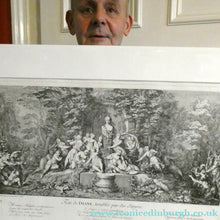 Load image into Gallery viewer, Original Antique FRENCH Etching by Claude Gillot (1673 - 1722). The Feast of the Bacchus
