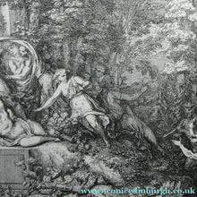 Load image into Gallery viewer, Original Antique FRENCH Etching by Claude Gillot (1673 - 1722). The Feast of the Diana
