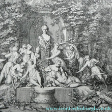 Load image into Gallery viewer, Original Antique FRENCH Etching by Claude Gillot (1673 - 1722). The Feast of the Diana
