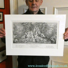 Load image into Gallery viewer, Original Antique FRENCH Etching by Claude Gillot (1673 - 1722). The Feast of the Diana
