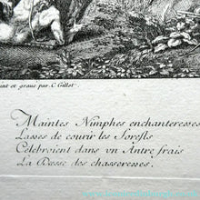 Load image into Gallery viewer, Original Antique FRENCH Etching by Claude Gillot (1673 - 1722). The Feast of the Diana
