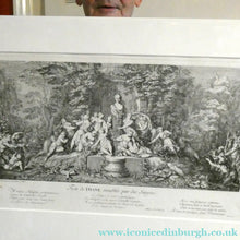 Load image into Gallery viewer, Original Antique FRENCH Etching by Claude Gillot (1673 - 1722). The Feast of the Diana
