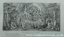 Load image into Gallery viewer, Original Antique Etching by Claude Gillot (1673 - 1722). The Feast of the Faun Media 1 of 15
