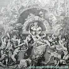 Load image into Gallery viewer, Original Antique FRENCH Etching by Claude Gillot (1673 - 1722). The Feast of the Pan
