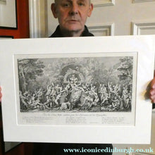 Load image into Gallery viewer, Original Antique FRENCH Etching by Claude Gillot (1673 - 1722). The Feast of the Pan
