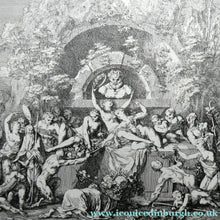 Load image into Gallery viewer, Original Antique FRENCH Etching by Claude Gillot (1673 - 1722). The Feast of the Pan
