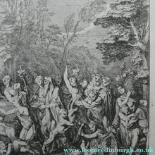 Load image into Gallery viewer, Original Antique FRENCH Etching by Claude Gillot (1673 - 1722). The Feast of the Pan
