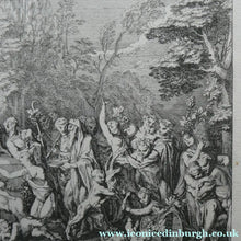 Load image into Gallery viewer, Original Antique FRENCH Etching by Claude Gillot (1673 - 1722). The Feast of the Pan
