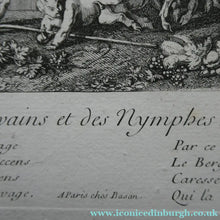 Load image into Gallery viewer, Original Antique FRENCH Etching by Claude Gillot (1673 - 1722). The Feast of the Pan
