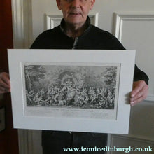 Load image into Gallery viewer, Original Antique FRENCH Etching by Claude Gillot (1673 - 1722). The Feast of the Pan
