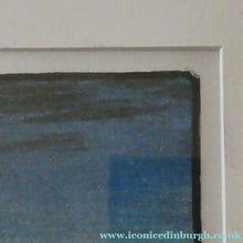 Load image into Gallery viewer, Original Art Deco Colour Woodcut by EC Austen-Brown. Hay Stacks in the Moonlight. Pencil Signed - British Prints
