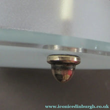 Load image into Gallery viewer, Original 1930s Art Deco White Satin Glass and Brass Pendant Shade
