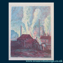Load image into Gallery viewer, Original Colour Lithograph by Maximilien LUCE.  Factories (Usines) Published in Pan, Vol 4; 1898
