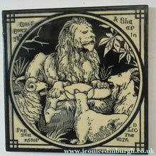 Load image into Gallery viewer, Antique MInton Tile J. Moyr Smith Aesop's Fables
