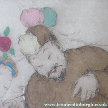 Load image into Gallery viewer, Elyse Lord Colour Etching Drypoint The Joy Ride 1930s
