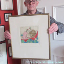 Load image into Gallery viewer, Elyse Lord Colour Etching Drypoint The Joy Ride 1930s

